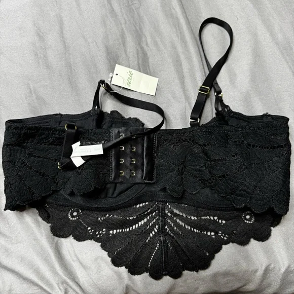 Aerie fancy laced black bra size 34D - Picture 4 of 4